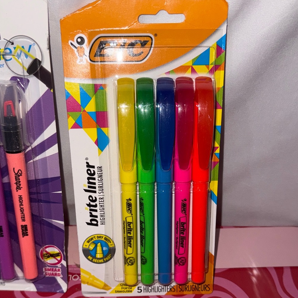 Sharpie and BIC Highlighter Sets Multicolor - Picture 5 of 7